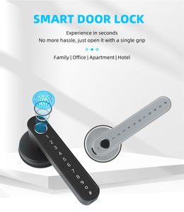 電子盗難防止スマートハンドル生体認証指紋ロックアパートホテルゲストルームドアロックハンドル - Product Image 6