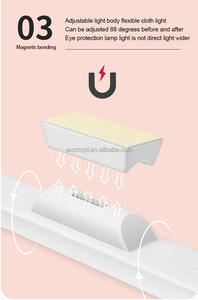 โคมไฟตั้งโต๊ะแบบชาร์จไฟได้ USB โคมไฟแม่เหล็กปรับแสงได้, โคมไฟตั้งโต๊ะสำหรับอ่านหนังสือ - Product Image 6