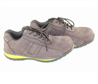 Chaussures de sécurité basses en cuir nubuck à embout d'acier, prix direct usine, normes de sécurité élevées, en promotion