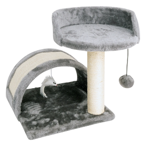 Pawise bán buôn tùy chỉnh tối màu xám sisal gỗ cây mèo với nền tảng chống xước mèo scratcher cho Kitten chơi và phần còn lại - Product Image 2