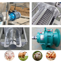 Nouvelle machine de déshydratation du fumier à haute efficacité, séparateur solide-liquide en acier inoxydable pour ferme, sécheur de fumier de porc et de vache 380V 7.5KW