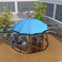 Nouveau dôme géodésique de luxe à 360 degrés, hôtel, bar, club, imperméable, anti-UV, PC, glamping, igloo, maison, tente
