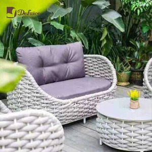 Divano da giardino circolare in lega di alluminio Premium più venduto resistente allo stampo <span class=keywords><strong>e</strong></span> confortevole per <span class=keywords><strong>balconi</strong></span> di Villa - Product Image 3