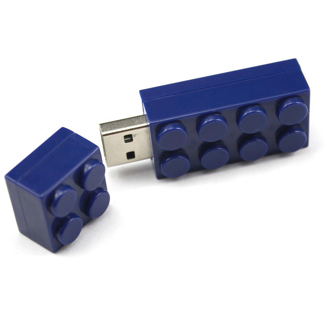 USKY Brick Shape Pendrive Plastic 2.0 3.0 Block Cle USB Disk Flash 1G 2G 4GB 8GB 16GB 32GB 64GB 128GB Wholesale USB Memory Stick