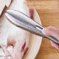Nouveau design en acier inoxydable écailles de poisson grattoir couteau efficace écailleuse de poisson pour les outils de fruits de mer