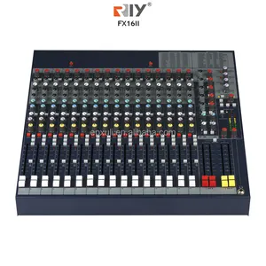 26 entradas 16 mono microfone canal 32 fx, configuração mixer de áudio fx16ii