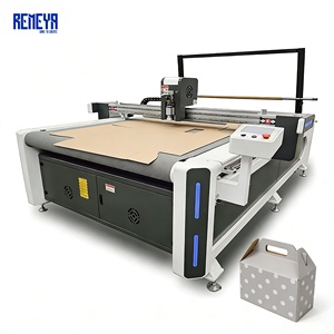 Heavy Duty Corrugated <b>Board</b> Cutter REMEYA for Single Wall E Flute with Creasing <b>Wheel</b> and Slotting Paper Cutting Machine - Product Image 1