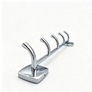 Chrome-plated Iron Wall Mounted Modern Style Row <b>Hook</b> for <b>Tools</b> - Product Image 2