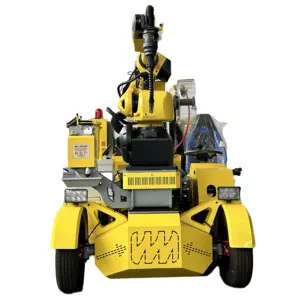 Self moving welding robot mini car tire-type mig tig welding intelligent robot for lithium battery