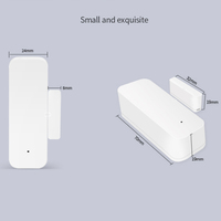 JRUMP-Sensor de puerta magnético inalámbrico inteligente WiFi Tuya, detector de escena de automatización del hogar, aplicación Android, control de batería de plástico
