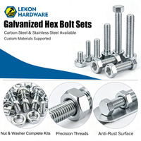 LEKON DIN933 Tige filetée longue à tête hexagonale, vis de machine, vis personnalisées, fixations, fourniture d'usine OEM ODM