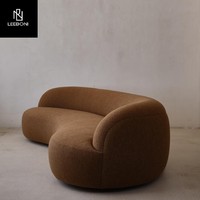 Ensemble de canapés incurvés modernes de haute qualité pour la maison, l'hôtel, la villa, montage facile, meubles d'intérieur pour le salon, l'appartement
