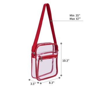 Custom Clear <strong>Bag</strong> Stadium Approved for <strong>Work</strong> &amp; Business Men Travel Clear Crossbody Shoulder <strong>Bag</strong> Waterproof Pvc Stadium <strong>Bag</strong> Women - Product Image 5
