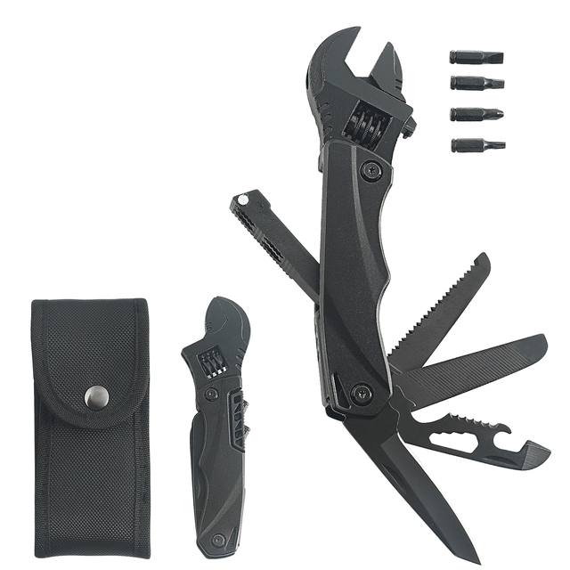 Multifunctional Wrench Set Tools 2CR13 Steel Screwdriver Saw Knife with Oxford Pouch for Handyman DIY Survival Camping Outdoor