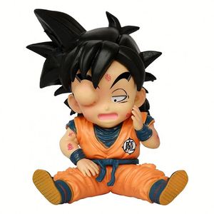 Offre Spéciale 11cm modèle binaire ornements cadeaux Dragon Balls artisanat gonflé oeil borgne Q Version assis Gohan Anime Figure - Product Image 1
