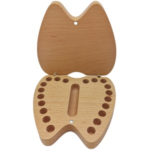 Boîte de dents en bois pour bébé, à bas <span class=keywords><strong>prix</strong></span>, garanti qualité faite à la main, cadeau pour enfant - Product Image 1