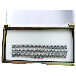 Professionnel personnalisé CC Curl beauté doux lisse naturel longue épaisse synthétique queue de poisson Extensions de cils couleur noire à la main - Product Image 6