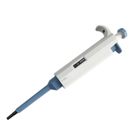 Pipette manuelle monocanal à volume réglable, haute précision, pour la manipulation de liquides en laboratoire, avec données faciles à lire, couleur blanche