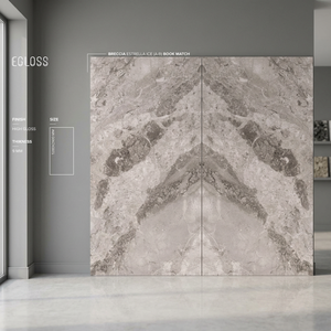 Dalles de pierre frittée en céramique de grande taille 1200x2400mm Calacatta Blanc pour projets d'aménagement intérieur de maisons et d'hôtels de luxe - Product Image 3