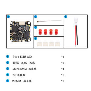 Hot Sales JHEMCU ACM0126 Metal Aio Flight Controller Blheli_S 1-2S 12A 4In1 2.4G M3 25.5X25.5Mm F411Elrs for Rc <b>Racing</b> <b>Drone</b> - Product Image 6