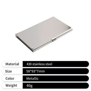Porte-cartes de crédit professionnel de luxe en métal pour promotion - Product Image 2