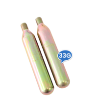 Mini cartouche de CO2 en acier 12g-60g, cylindre de gaz rechargeable fileté pour gilets de sauvetage