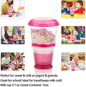 Contenitore Portatile Multifunzione da 20oz per Yogurt, Cereali, Snack e Bevande da Viaggio - Product Image 4