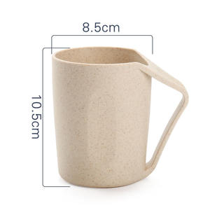 ถ้วยแปรงฟันข้าวสาลีถ้วยแปรงฟันพลาสติกเป็นมิตรกับสิ่งแวดล้อมดีไซน์สร้างสรรค์ - Product Image 3