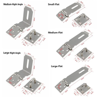 Loquet de porte domestique anti-effraction en acier inoxydable moderne et pratique, avec vis de verrouillage à angle droit de 90 degrés pour abri de jardin