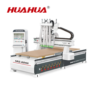 Routeur CNC pour bois HUAHUA SKG-604H, châssis robuste, garantit la précision du traitement des plaques, conception ergonomique pour une utilisation facile