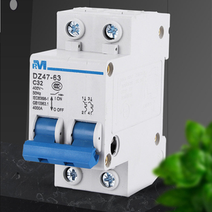 Disjoncteur automatique de haute qualité MCB DZ47-63 230V 400V 1P2P3P4P 6A10A16A20A25A32A 50Hz à boîtier moulé - Product Image 4