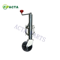 Heavy Duty 1000 1200 1500 2000lbs Jambe D'atterrissage Caravane Bateau Remorque Jack Jockey Roue Swing up avec Roue En Caoutchouc En Acier