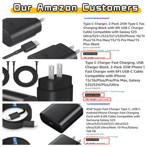 Carregador de Parede Rápido 25W USB-C PD Adaptador de Energia Tipo C Compatível com Celulares Samsung Galaxy S20 S21 S22 - Product Image 2