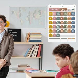 Calendario mensual de bolsillo imprescindible para el aula, tabla educativa para niños, para el aprendizaje en casa y en el aula. - Product Image 4