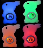 Silikon Ei Farbe wechselnde Nacht mit mit Thermometer, LCD Nachtlicht für Baby, Baby Nachtlicht