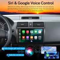 Autoradio universel pour système Linux 9"/10", avec lecteur multimédia sans fil Android Auto & CarPlay, lecteur DVD de voiture, BT DSP
