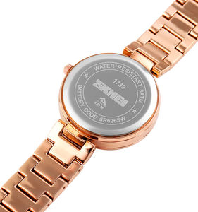 Skmei-montre à main de luxe pour femmes et filles, horloge de marque, avec Logo personnalisé, en diamant époxy, 1739 - Product Image 4