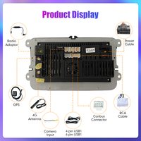 Pour VW Polo Golf Passat Skoda Radio Headunit Device 2 Double Din 7 pouces Quad octa-core Android voiture stéréo GPS Navigation Carplay