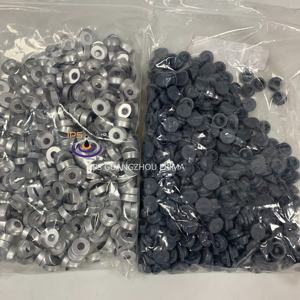 Capuchon en aluminium compatible 20 mm et joint en caoutchouc pour bouteille vide LINX 8900 pour remplacement d'imprimante Cij - Product Image 4