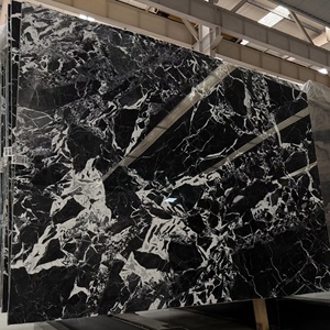 Losas Grandes de Mármol Negro Pulido <span class=keywords><strong>Bulgari</strong></span>, Piedra Natural de Lujo para Paredes Decorativas y Encimeras de Cocina - Product Image 1