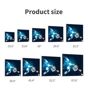 26-inch 1:1 Vuông LCD Màn hình hiển thị <span class=keywords><strong>Android</strong></span> hệ điều hành cho nghệ thuật làm việc video quảng cáo cửa hàng bán lẻ phương tiện truyền thông hiển thị - Product Image 3