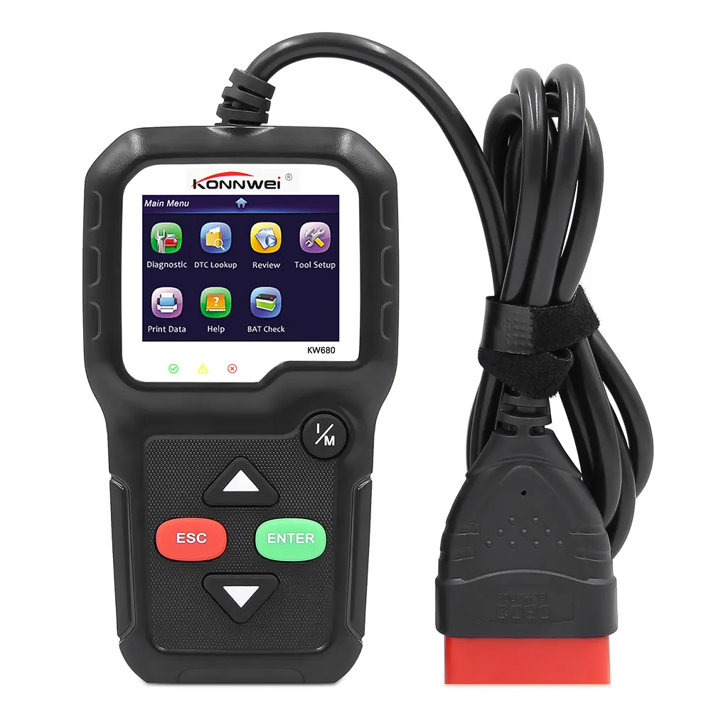 Heißer Verkauf KONNWEI KW680 OBD2-Scanner OBD-Auto diagnose KW680 Lesen Löschen Fehler fehler codes Code Reader Tool