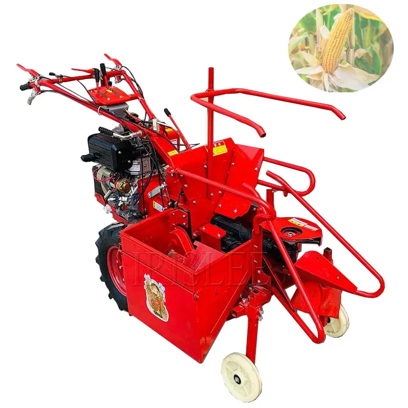 Agriculture Small Maize Combine Harvester Mini Diesel Engine Corn Harvester