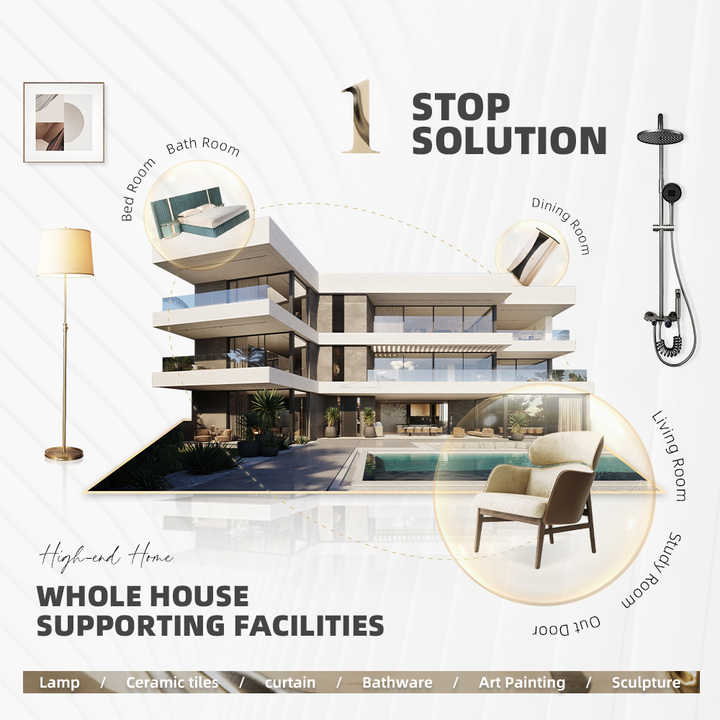 Foshan furniture luxurious black natural marble dining room sets 6 8