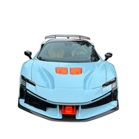 Cocok untuk Ferrari SF90 Spider Modifikasi SF90 XX Dry Carbon Full Body Kit Penutup Mesin Eksterior Racing Upgrade Aerodinamis
