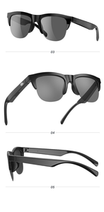 Vente flash, prix bas, lunettes de soleil intelligentes sans fil F06, écouteurs <span class=keywords><strong>audio</strong></span>, casques, musique, appels, lunettes de conduite, auriculares, lunettes intelligentes - Product Image 5