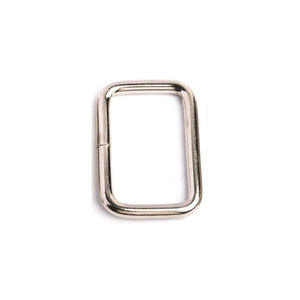 Hebilla de anillo rectangular con forma de metal para correas de cuero - Product Image 1