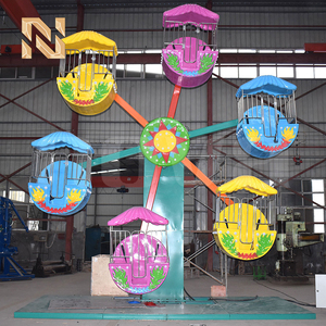 Mini <span class=keywords><strong>Grande</strong></span> <span class=keywords><strong>Roue</strong></span> de 5,5 m de hauteur, manèges de parc d'attractions extérieur, en acier et PRF, couleur personnalisée, manèges pour enfants de carnaval - Product Image 5