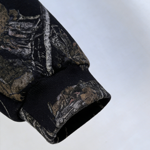 Producenten op maat gemaakte DTG all-over bedrukte unisex katoenen camouflage trainingspak hoodie en joggingbroek set heren - Product Image 5