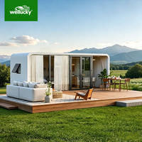 WELLUCKY Villa portable Apple Cabin pour projets hôteliers extérieurs – Unité préfabriquée de luxe à installation rapide et personnalisation de marque